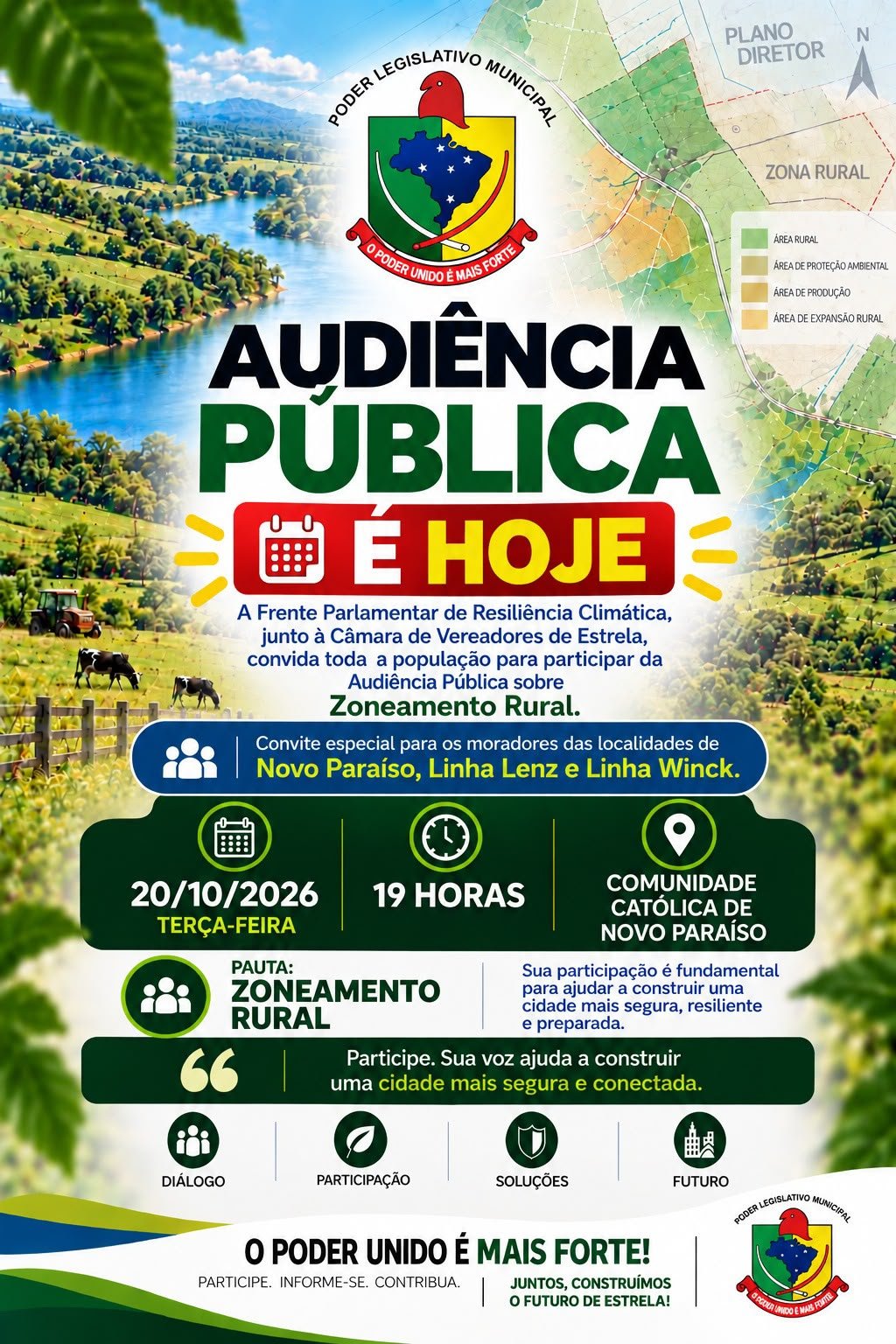 HOJE TEM Audiência Pública!