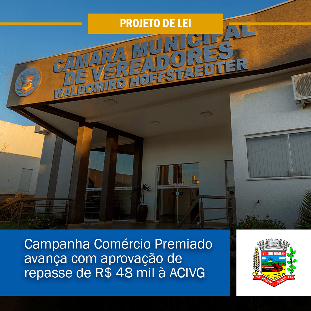 Campanha Comércio Premiado avança com aprovação de repasse de R$ 48 mil à ACIVG