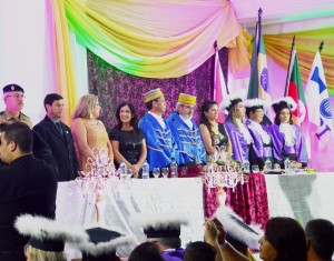 Vereador Joel Oliveira representou a Câmara na formatura de Pedagogia. Foto: NUCOM - URI.