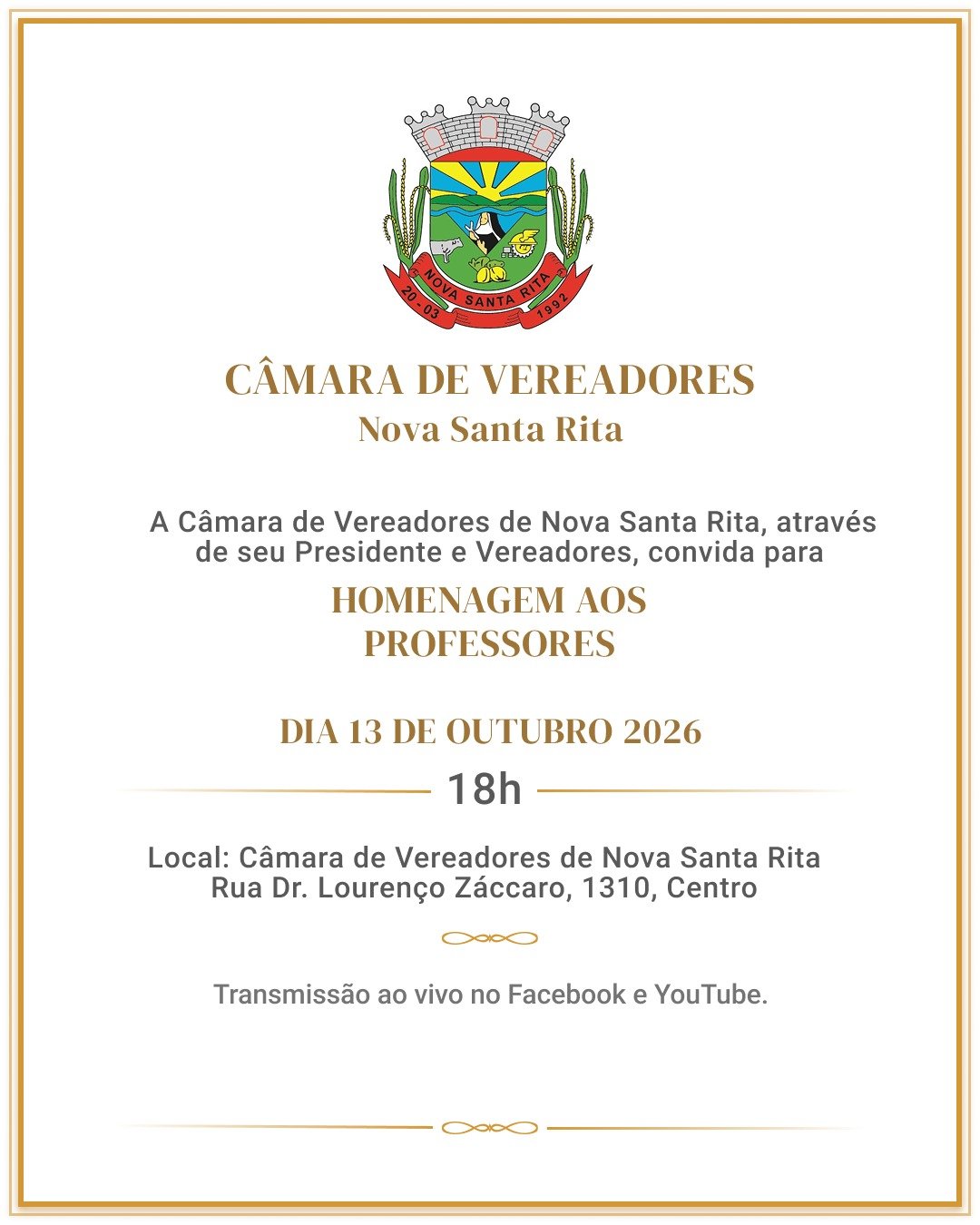 Homenagem aos Professores