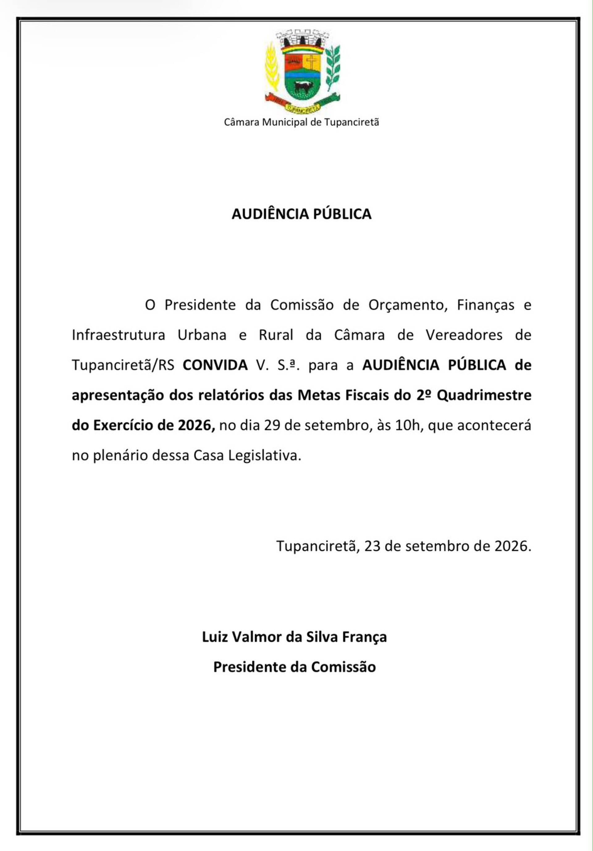 Audiência Pública