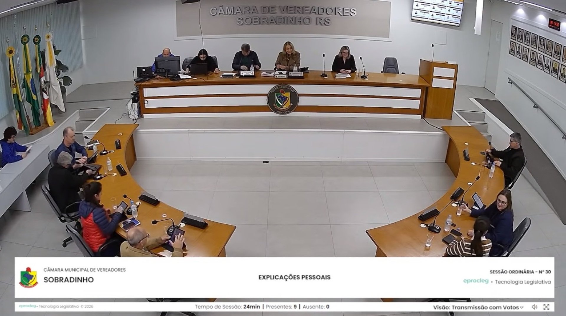 RESUMO DA 30ª SESSÃO ORDINÁRIA DO ANO DA CÂMARA DE SOBRADINHO (21/09/2026)