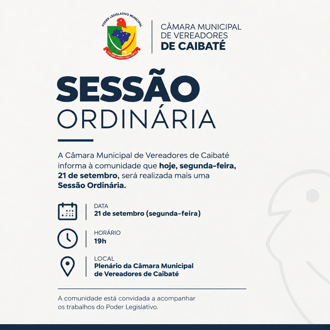 PROJETOS EM PAUTA | SESSÃO ORDINÁRIA – 21 DE SETEMBRO