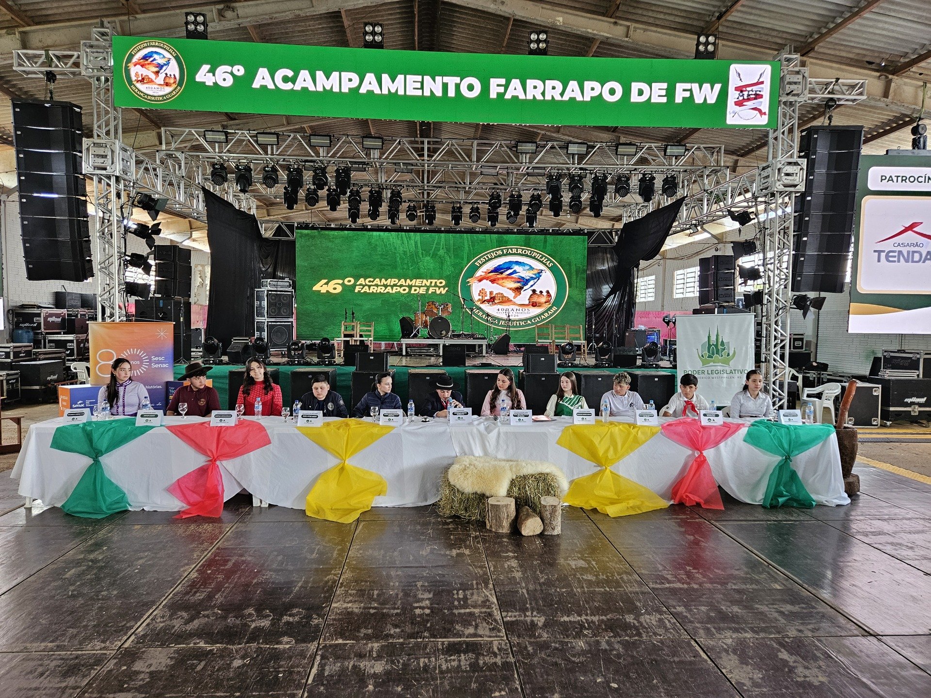 Vereadores mirins realizam Sessão Ordinária no 46º Acampamento Farrapo