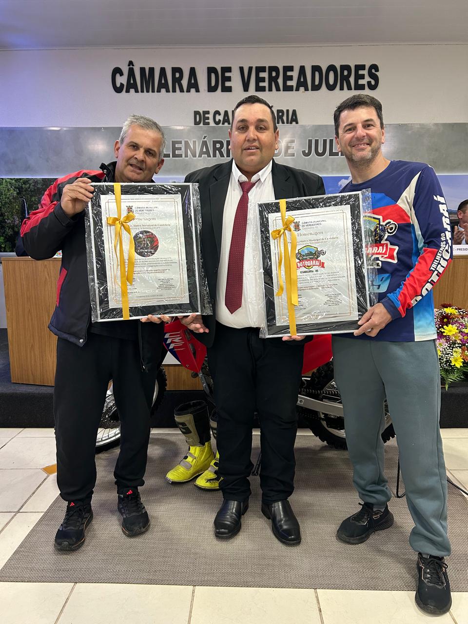Câmara de Candelária realiza sessão solene em homenagem a grupos de trilheiros