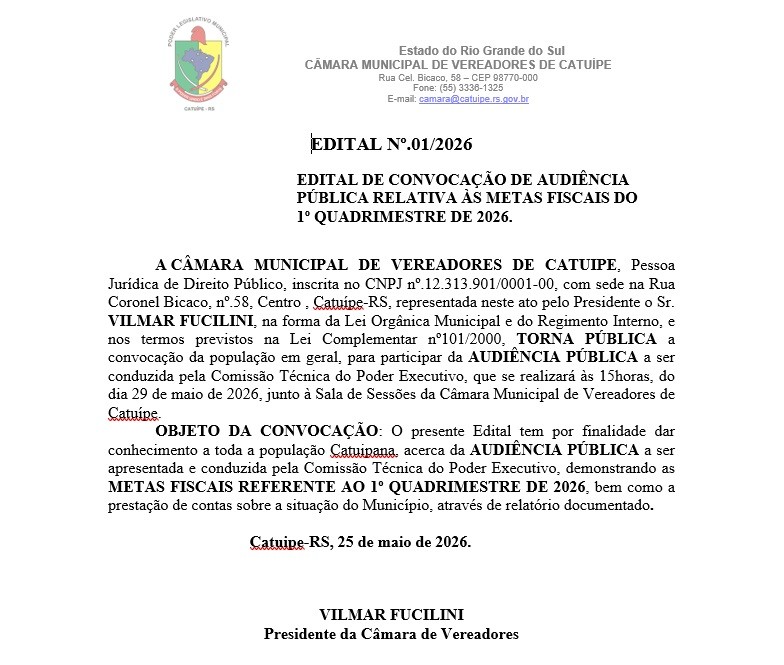 Edital N° 01/2026