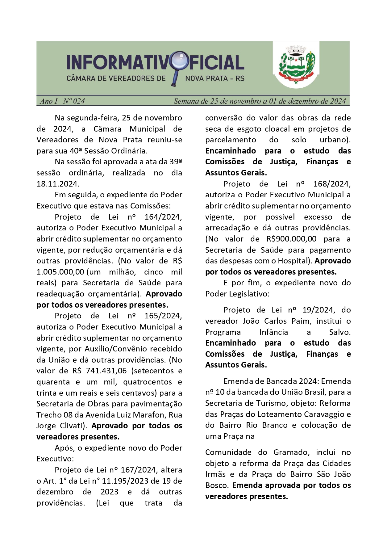 Informativo Oficial