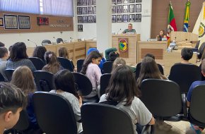 Visita dos Alunos da Rede Municipal à Câmara de Vereadores.