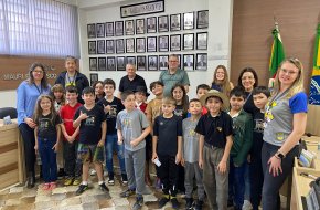 Visita dos Alunos da Rede Municipal à Câmara de Vereadores.