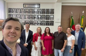 Câmara de Vereadores de Lindolfo Collor recebe representantes da OAB/Novo Hamburgo para tratar do evento “OAB Conecta”